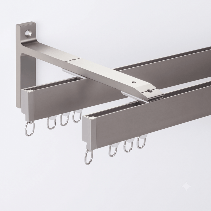 Veltrano Modern Aluminium Double Curtain Track