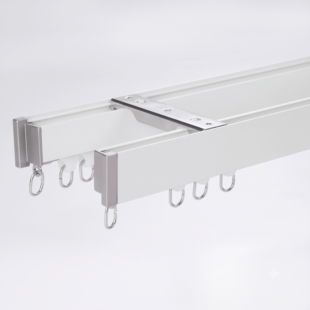 Veltrano Modern Aluminium Double Curtain Track