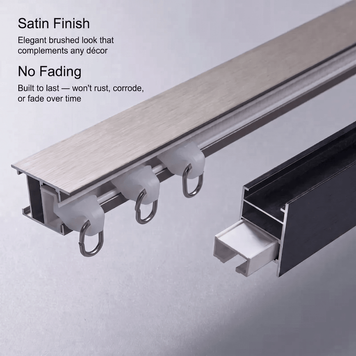 Veltrano Modern Aluminium Double Curtain Track