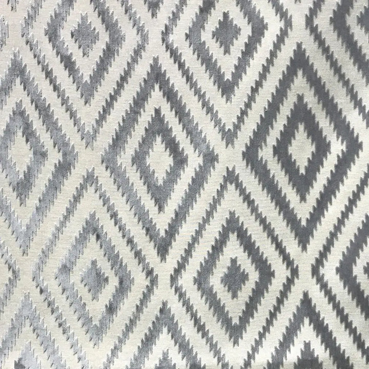 Nerisse Zigzag Geometric Velvet Fabric | 4 Colors
