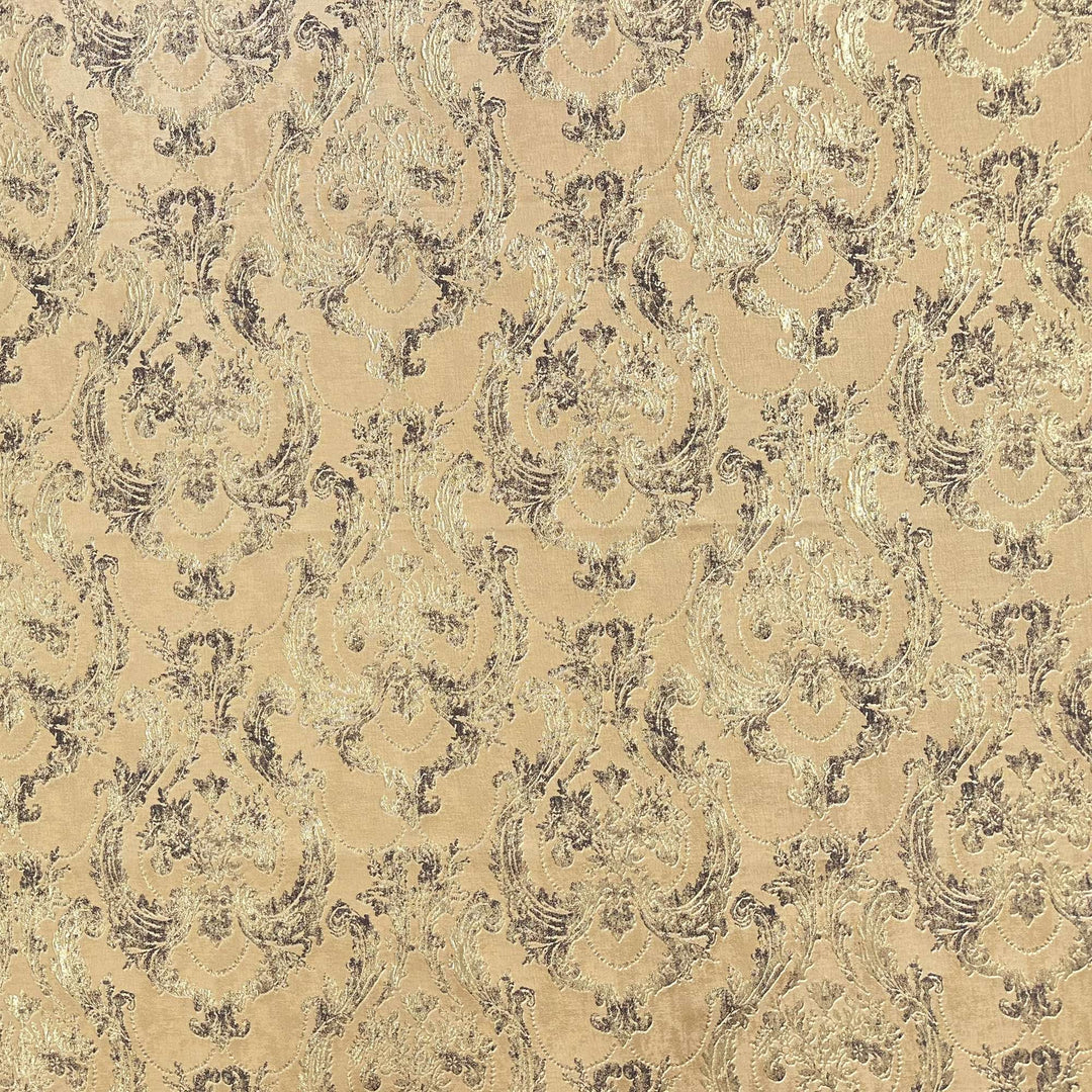 Marceau Textured Damask Faux Silk Fabric by the Yard | 2 Colors