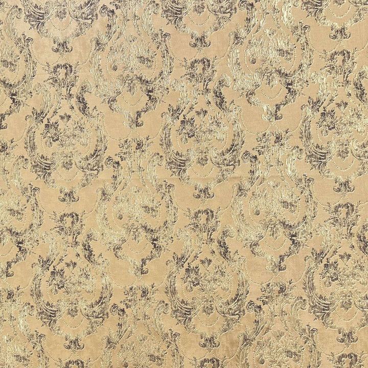 Marceau Textured Damask Faux Silk Fabric by the Yard | 2 Colors