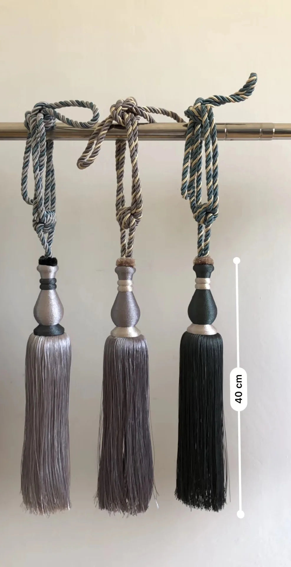 6 COLORS / Pixie Decorative Curtain Drapery Holdback Tieback / PAIR