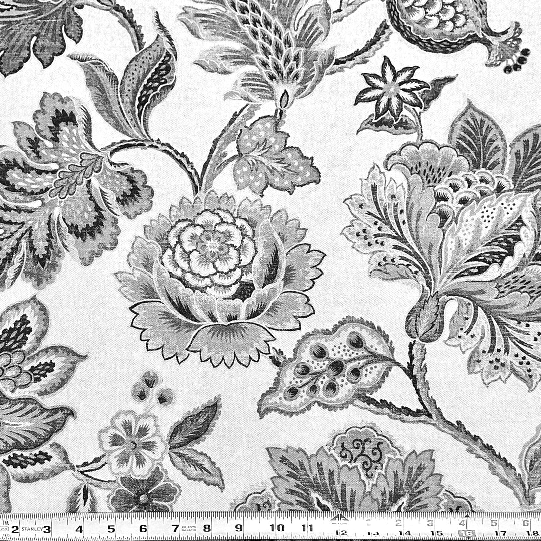 Adelina Flower Sage Cotton Linen Fabric