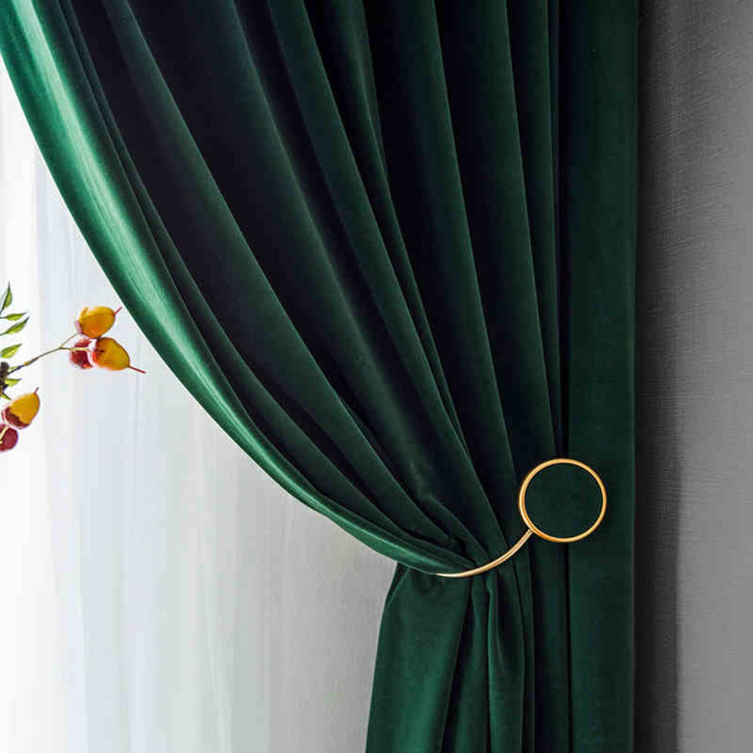 9 COLORS / Velvet Curtain Drapery Panel / Custom Made Window Treatment-UNLINED