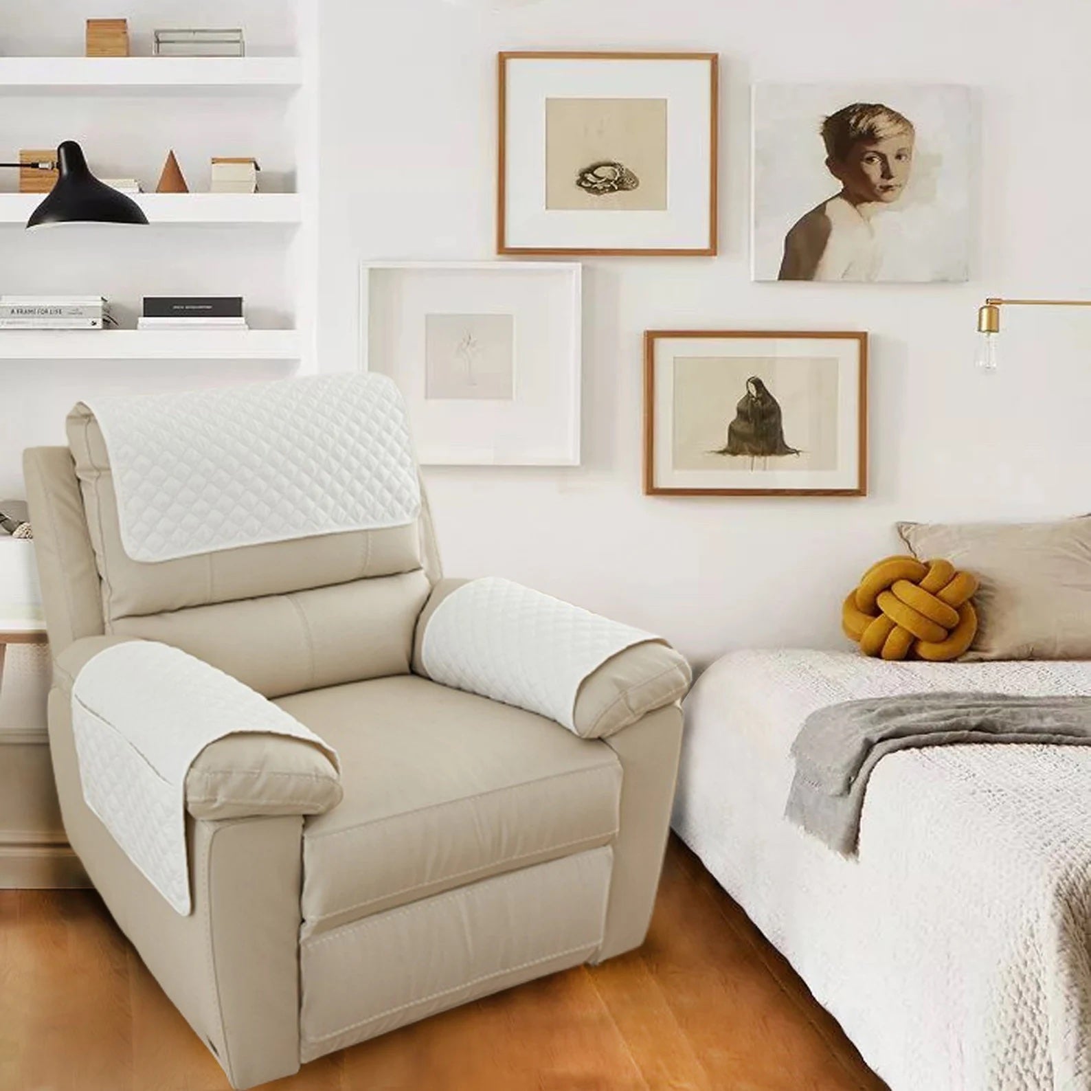 3 piece best sale armchair slipcover