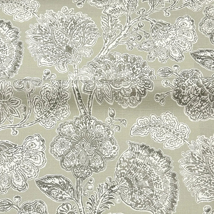 Davinia Bloom Taupe Beige 100% Cotton Fabric