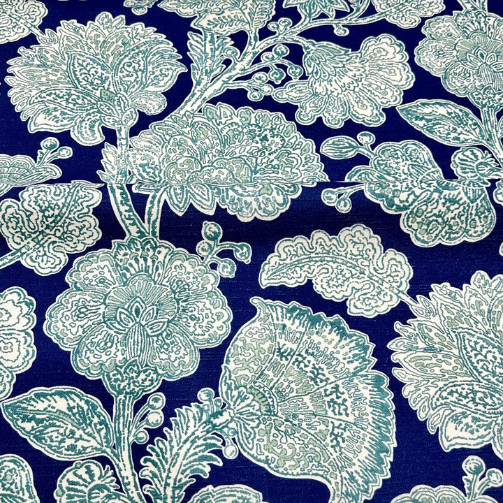 Davinia Bloom Dark Blue 100% Cotton Fabric