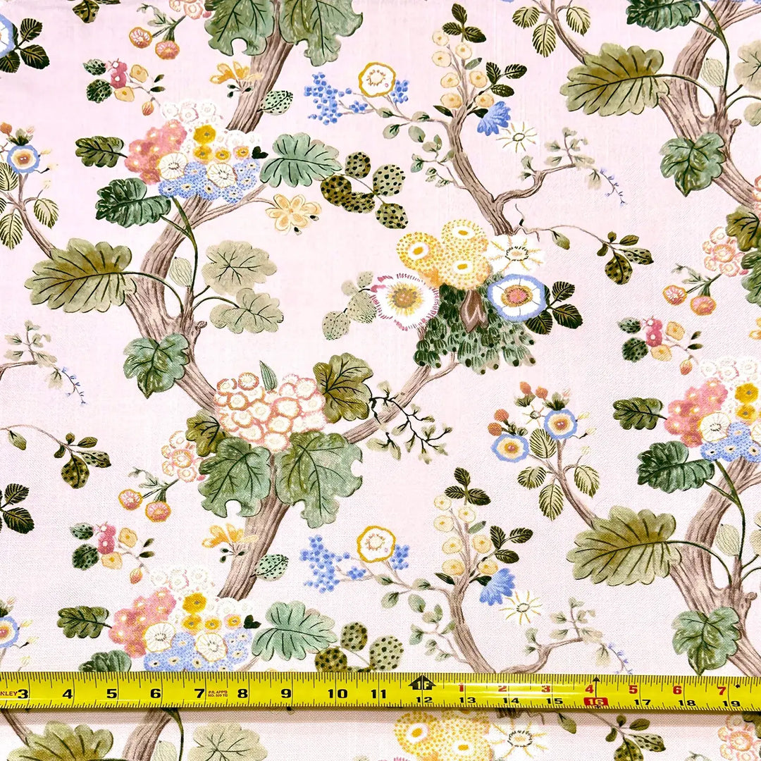 Alice Pink Petal Bloom Garden 100% Cotton Fabric