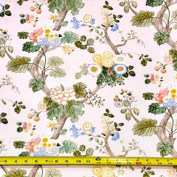 Alice Pink Petal Bloom Garden 100% Cotton Fabric