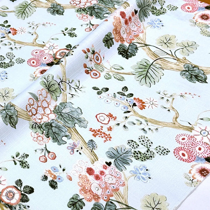 Alice Baby Blue Bloom Garden 100% Cotton Fabric
