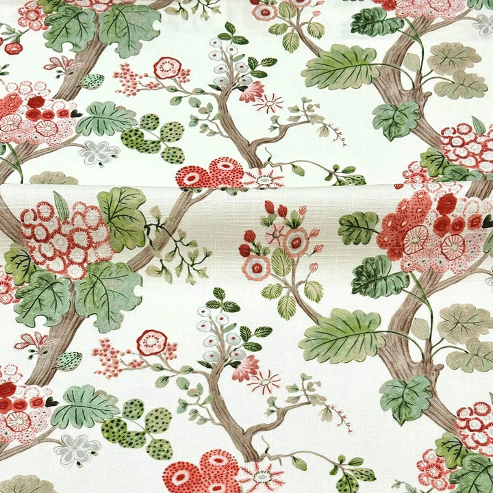 Alice Peony Light Yellow Bloom Garden 100% Cotton Fabric