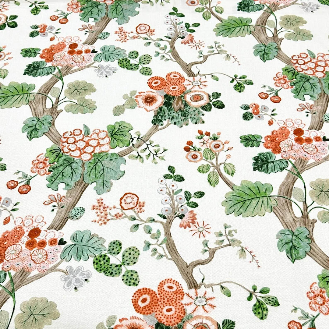 Alice Peony Light Yellow Bloom Garden 100% Cotton Fabric