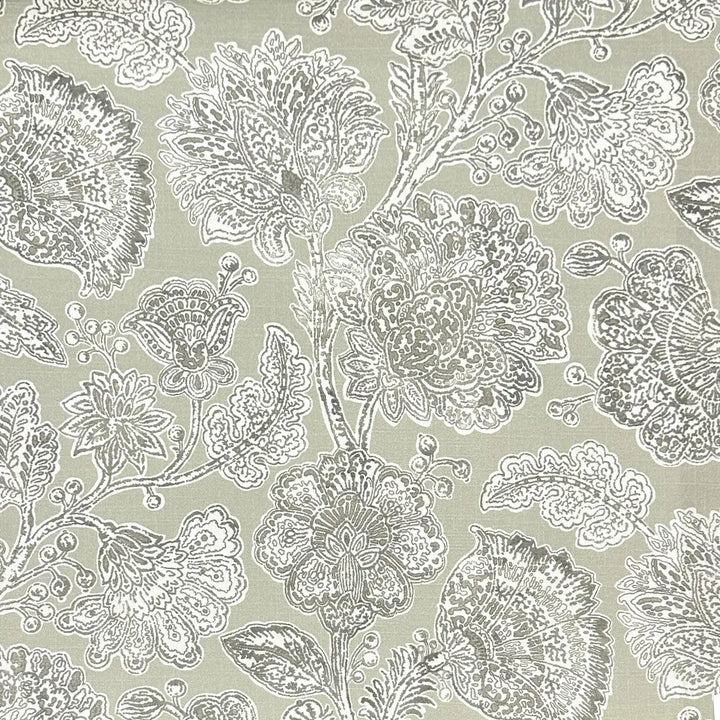 Davinia Bloom Taupe Beige 100% Cotton Fabric