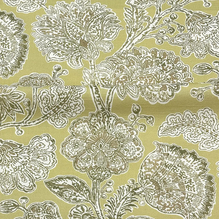 Davinia Bloom Mustard Yellow 100% Cotton Fabric