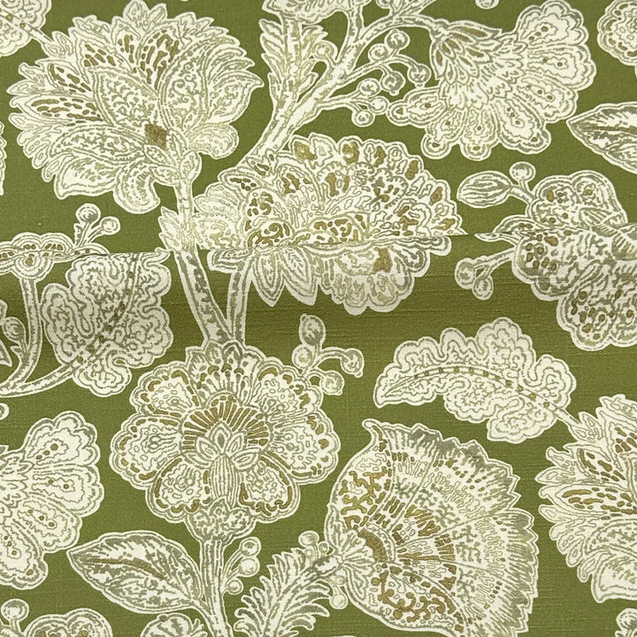 Davinia Bloom Sage Green 100% Cotton Fabric