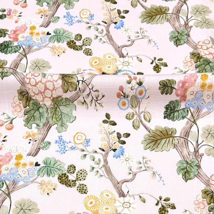 Alice Pink Petal Bloom Garden 100% Cotton Fabric