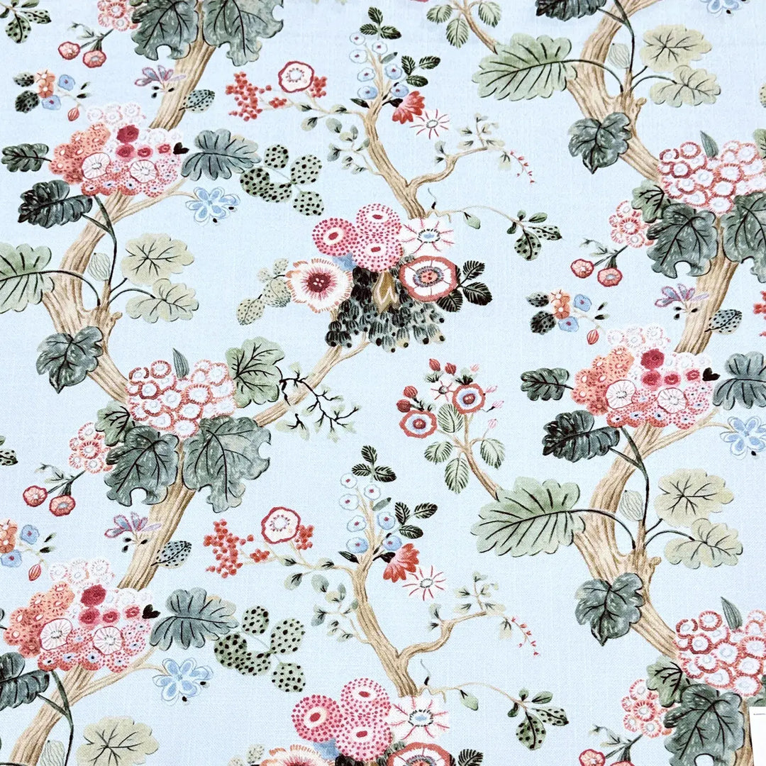Alice Baby Blue Bloom Garden 100% Cotton Fabric