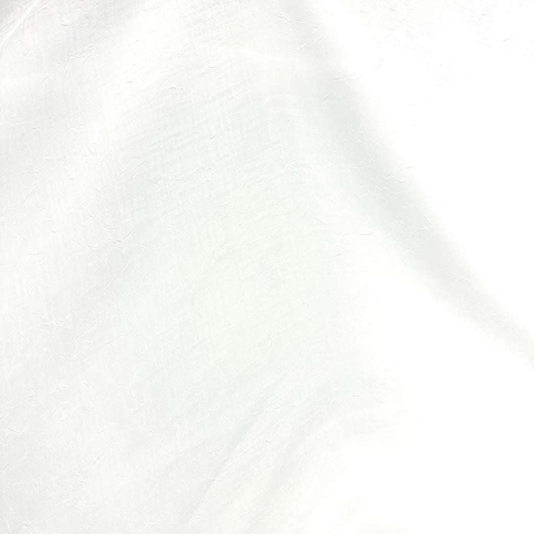 3 YARDS / Ivory Crushed Sheer Voile Fabric
