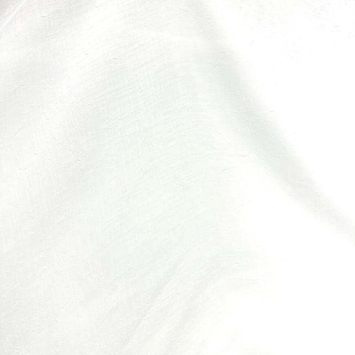 3 YARDS / Ivory Crushed Sheer Voile Fabric