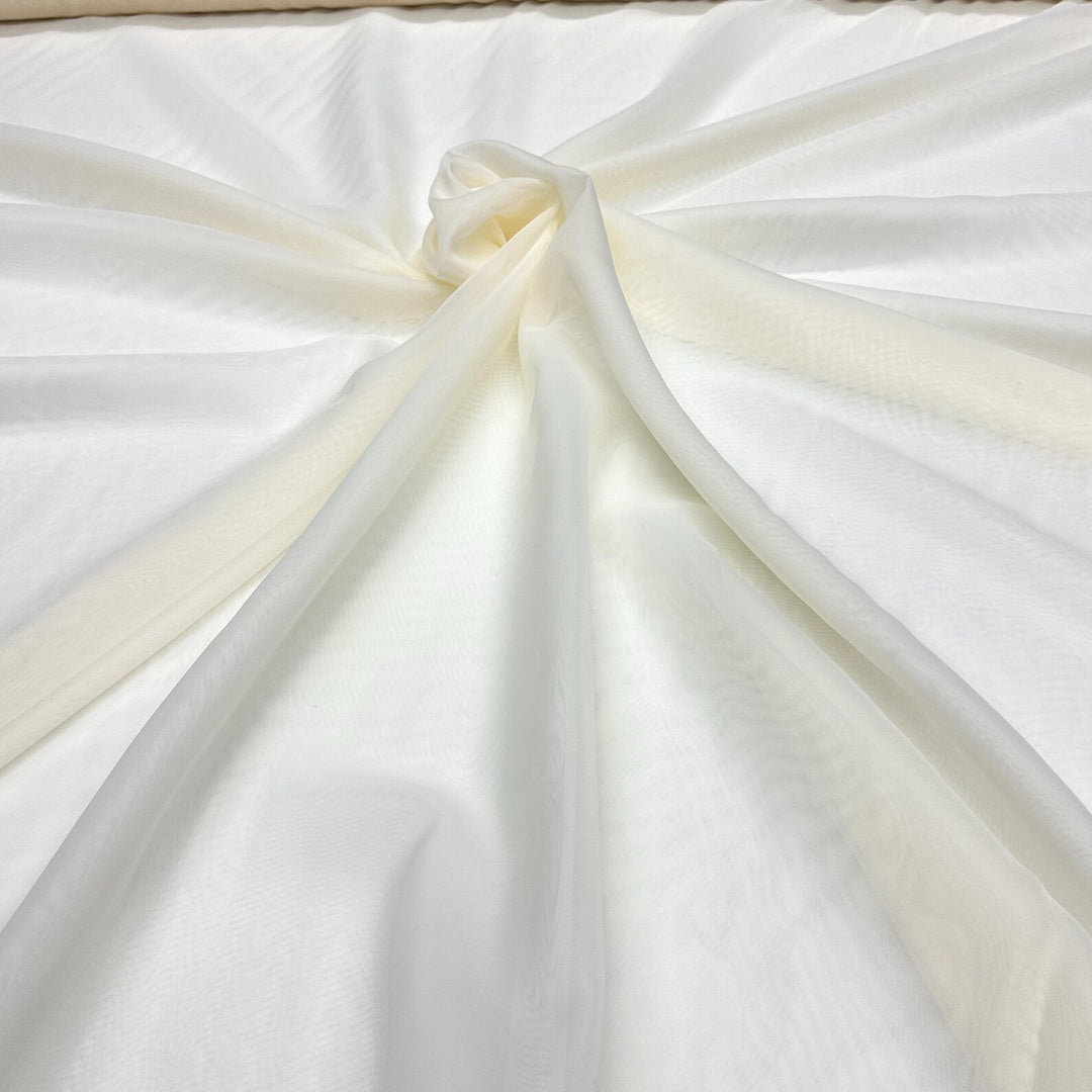 3 YARDS / Baby Yellow Solid Sheer Voile Fabric