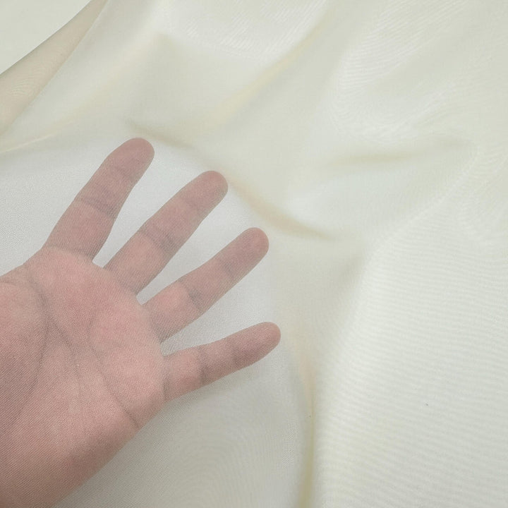 3 YARDS / Baby Yellow Solid Sheer Voile Fabric
