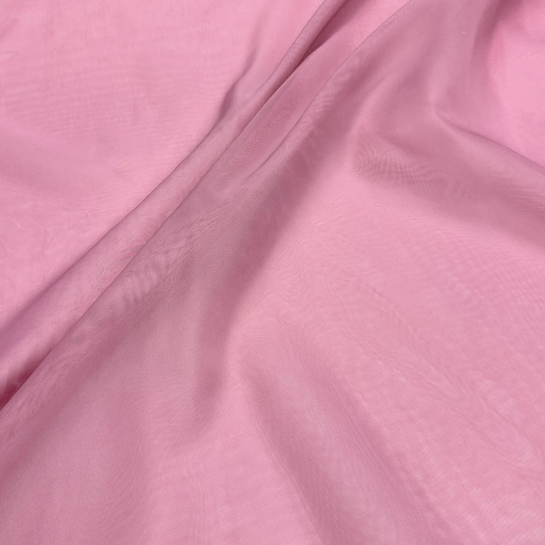 3 YARDS / Crimson Pink Solid Sheer Voile Fabric