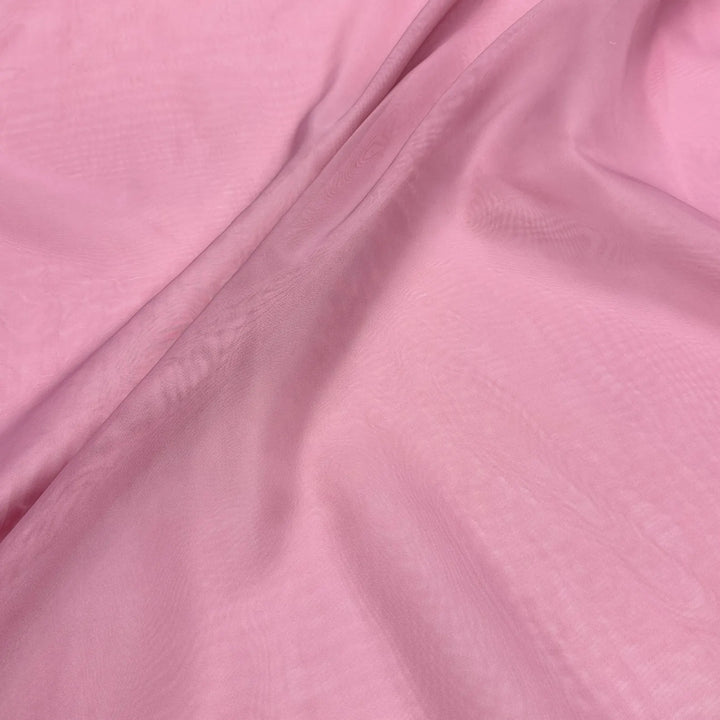 3 YARDS / Crimson Pink Solid Sheer Voile Fabric