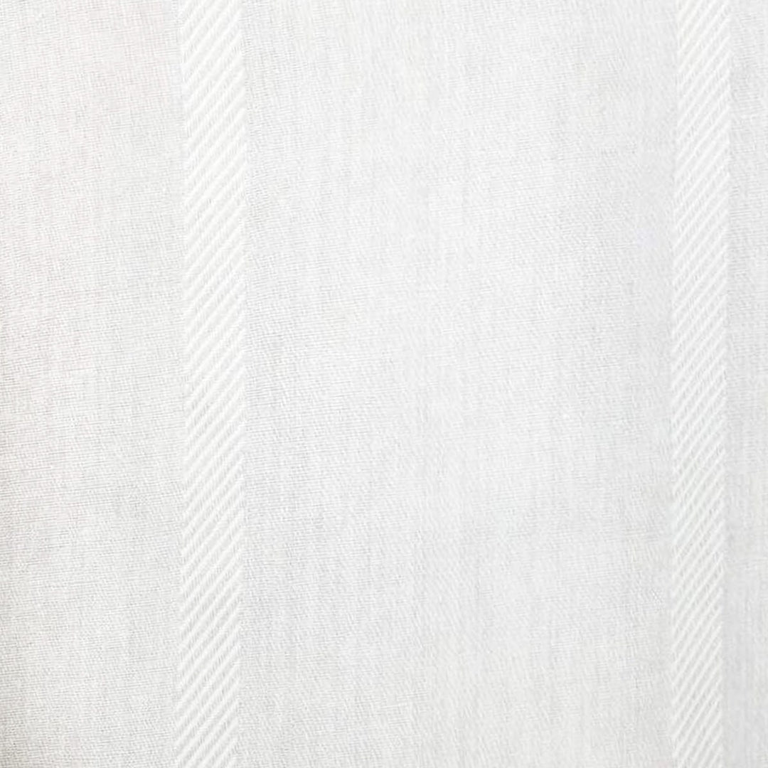Pure 100% linen fabric Stripe / Ivory Beige Color / Drapery, Curtain, Upholstery, Costume, Apparel /Fabric by the Yard