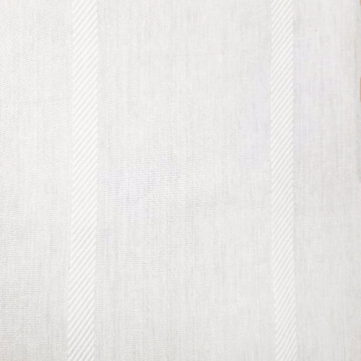 Pure 100% linen fabric Stripe / Ivory Beige Color / Drapery, Curtain, Upholstery, Costume, Apparel /Fabric by the Yard