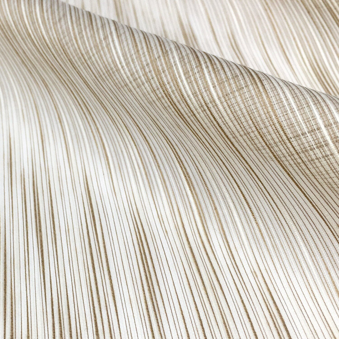 3 YARDS / 110" Wide Beige Very Soft Thin Striped Sheer Fabric / Brown, Beige, Gold / Drapery, Curtain, Wedding, Dress