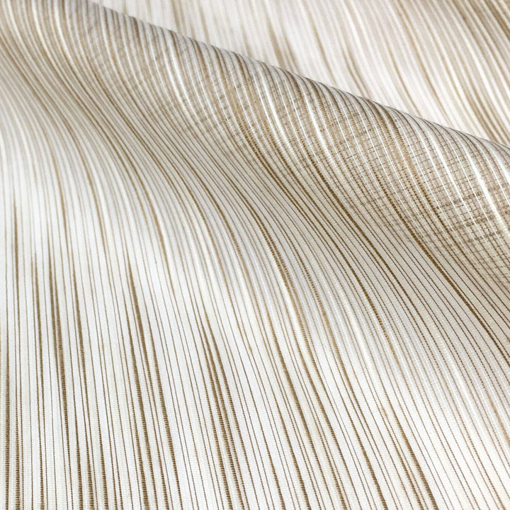 3 YARDS / 110" Wide Beige Very Soft Thin Striped Sheer Fabric / Brown, Beige, Gold / Drapery, Curtain, Wedding, Dress