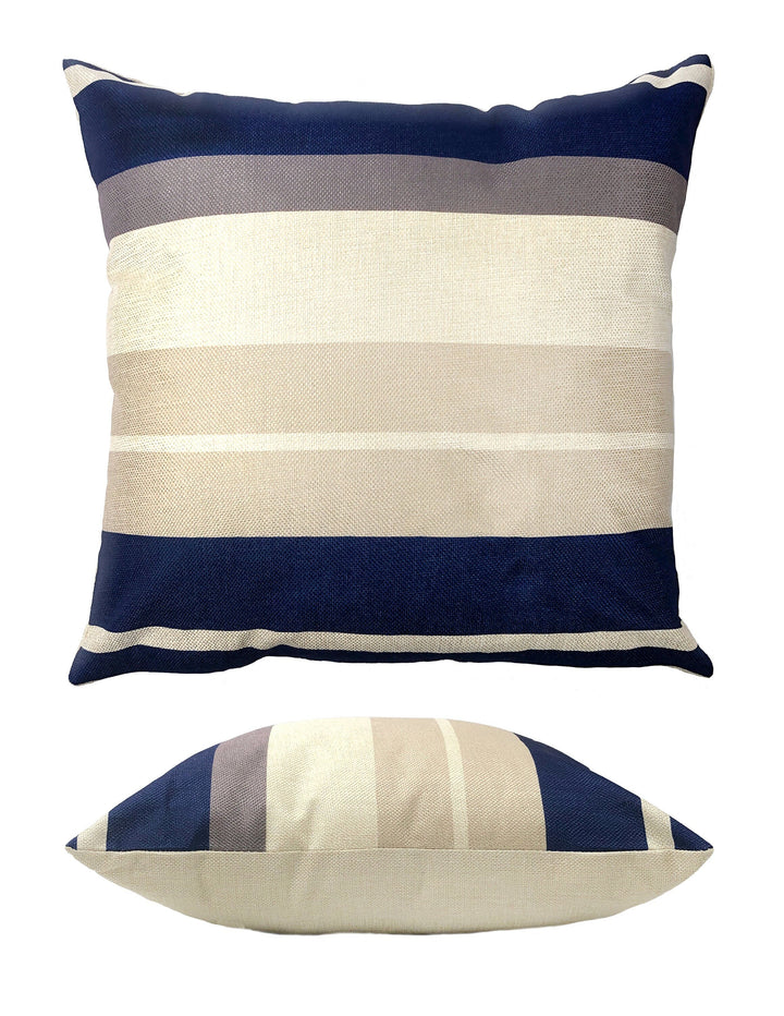 FREE SHIPPING / Boho Chic Navy Blue Mid Century Decorative Pillow Cover
