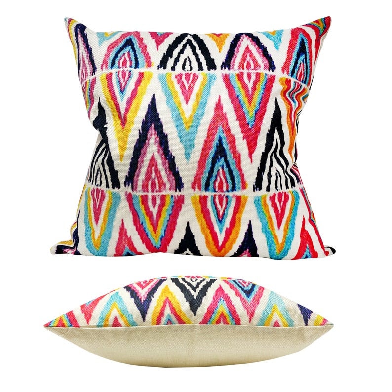 FREE SHIPPING / Boho Chic Mid Century Decorative Pillow Cover, Bohemian Ethnic Aztec Home decor Pillowcases, Throw Pillow, Accent Pillow