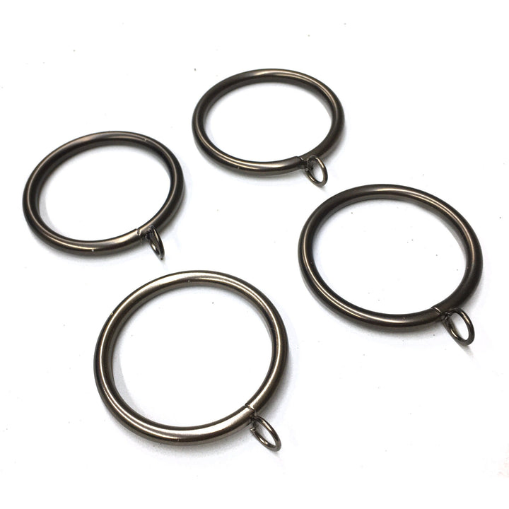 8PC / For 1  3/8 Inch Rod / Drapery Metal Ring for 1 3/8" Rod / Drapery Curtain Hardware / BROWN GRAY