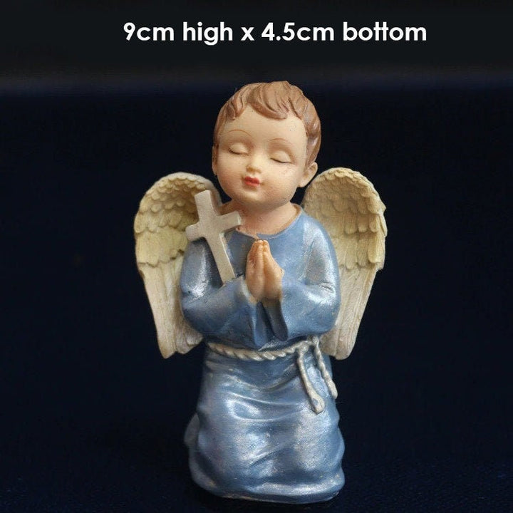Praying Angel Figurine Handmade Sculpture for Home Decor Gift Collectible Decorative Souvenir