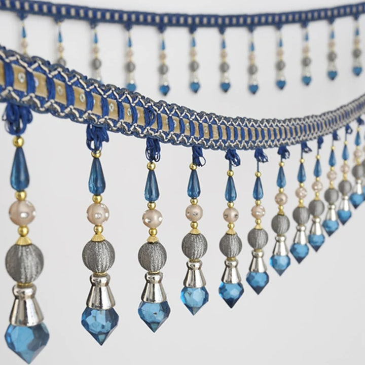 6 Yards / 8 Colors / AARON Beaded Ball Tassel Fringe Trim