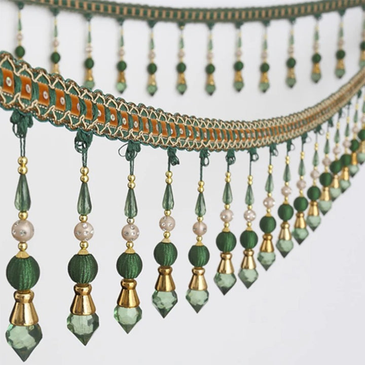 6 Yards / 8 Colors / AARON Beaded Ball Tassel Fringe Trim