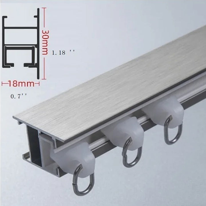 Veltrano Modern Aluminium Double Curtain Track