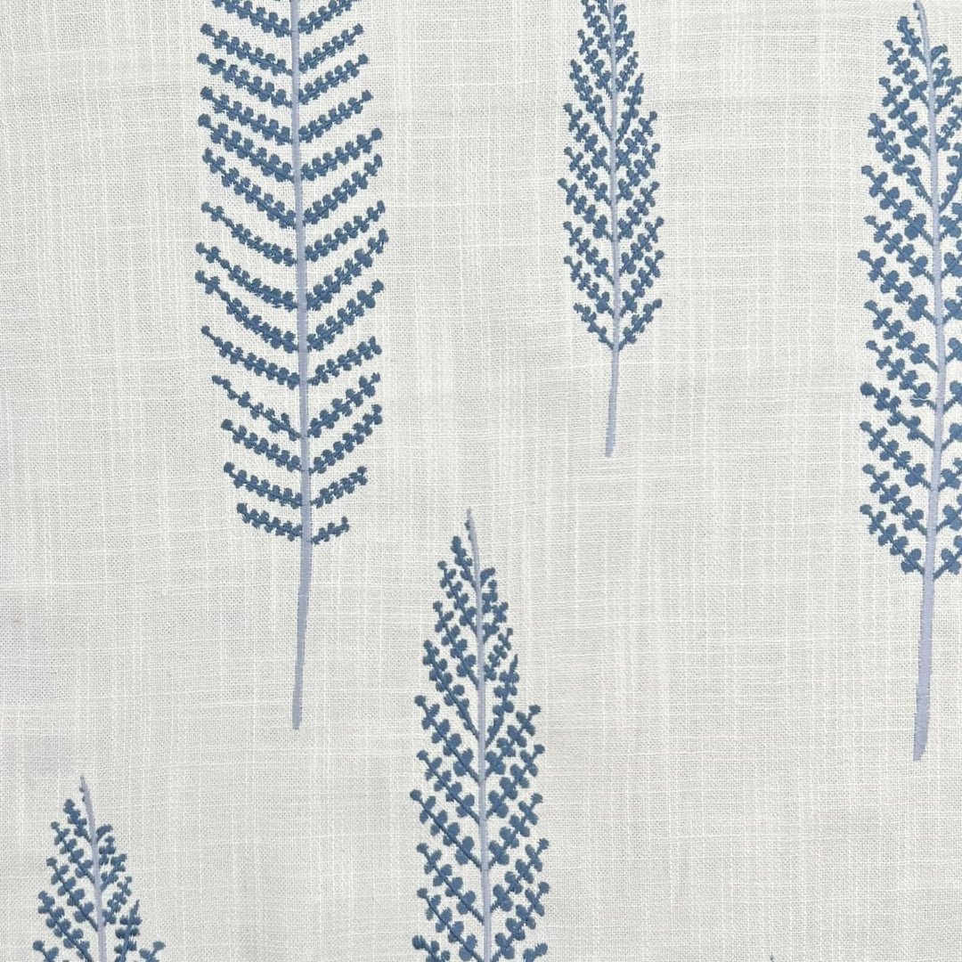 Marisca Embroidered Linen Blend Fabric | 6 Colors