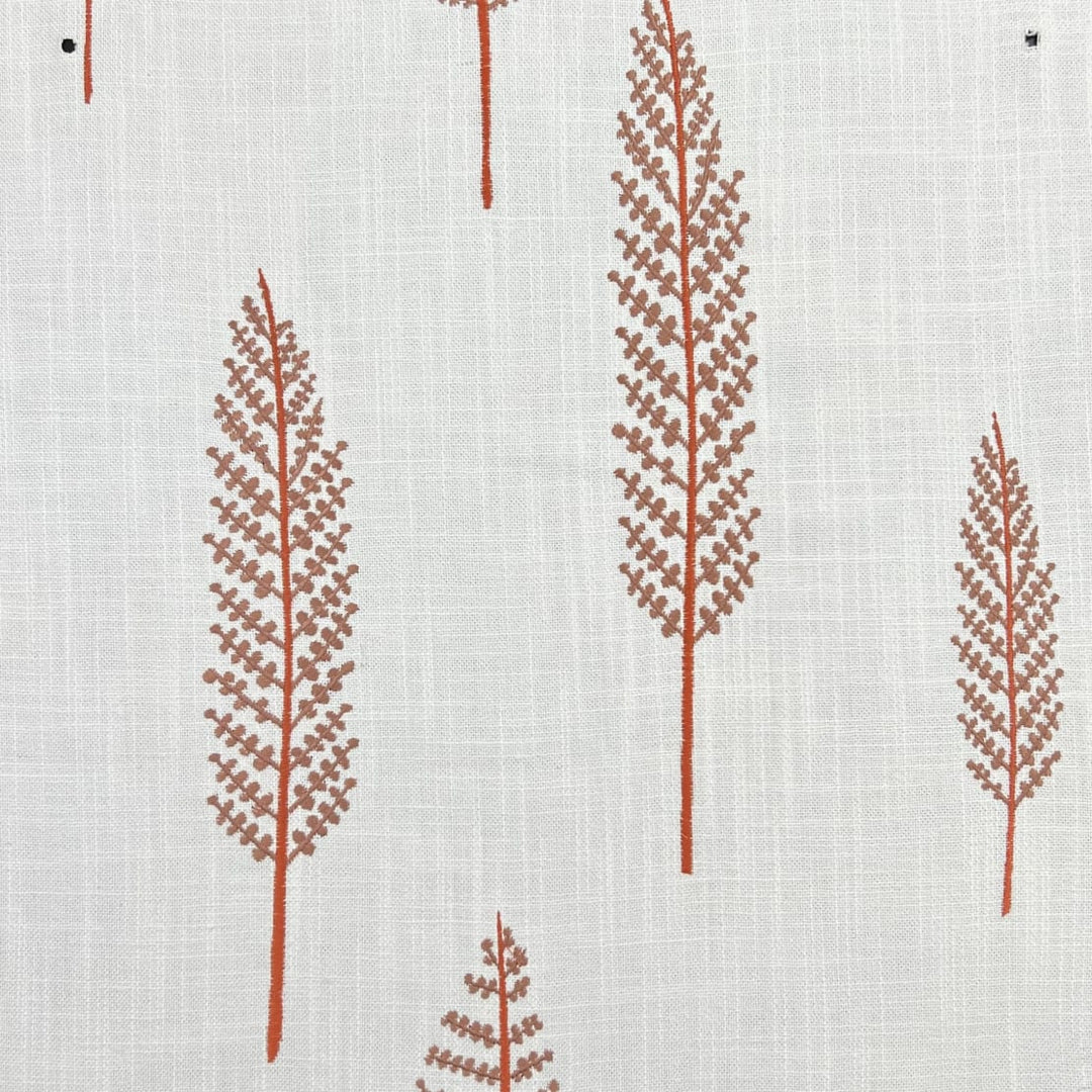 Marisca Embroidered Linen Blend Fabric | 6 Colors