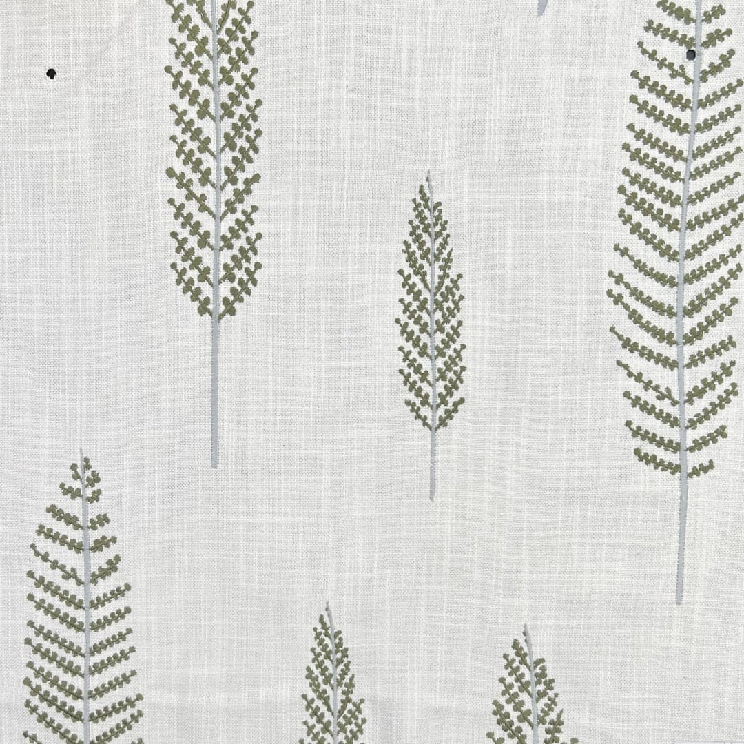 Marisca Embroidered Linen Blend Fabric | 6 Colors