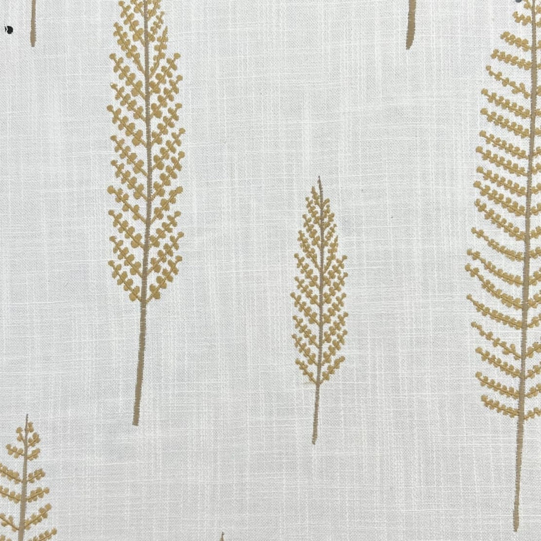Marisca Embroidered Linen Blend Fabric | 6 Colors
