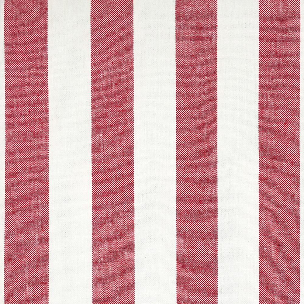 Red White Stripe Cotton Fabric -Classic Modern Fabrics