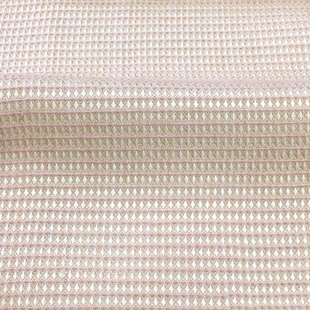 108" Wide BARI Pink Beige Geometric Small Square Jacquard Fabric - Classic & Modern