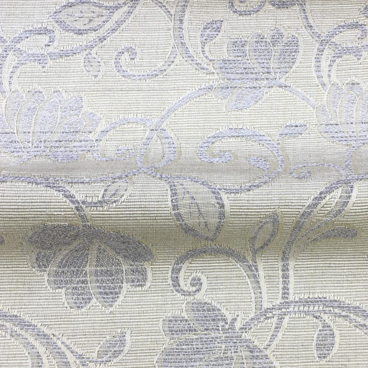 108" Wide PRESTIGE Beige Gray Textured Floral Jacquard Fabric - Classic Modern Fabrics