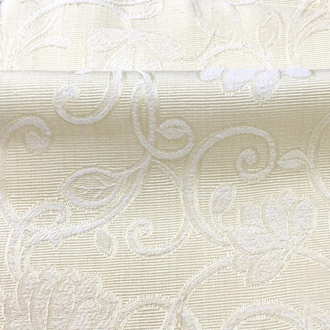 108" Wide PRESTIGE Beige Ivory Textured Floral Jacquard Fabric - Classic Modern Fabrics