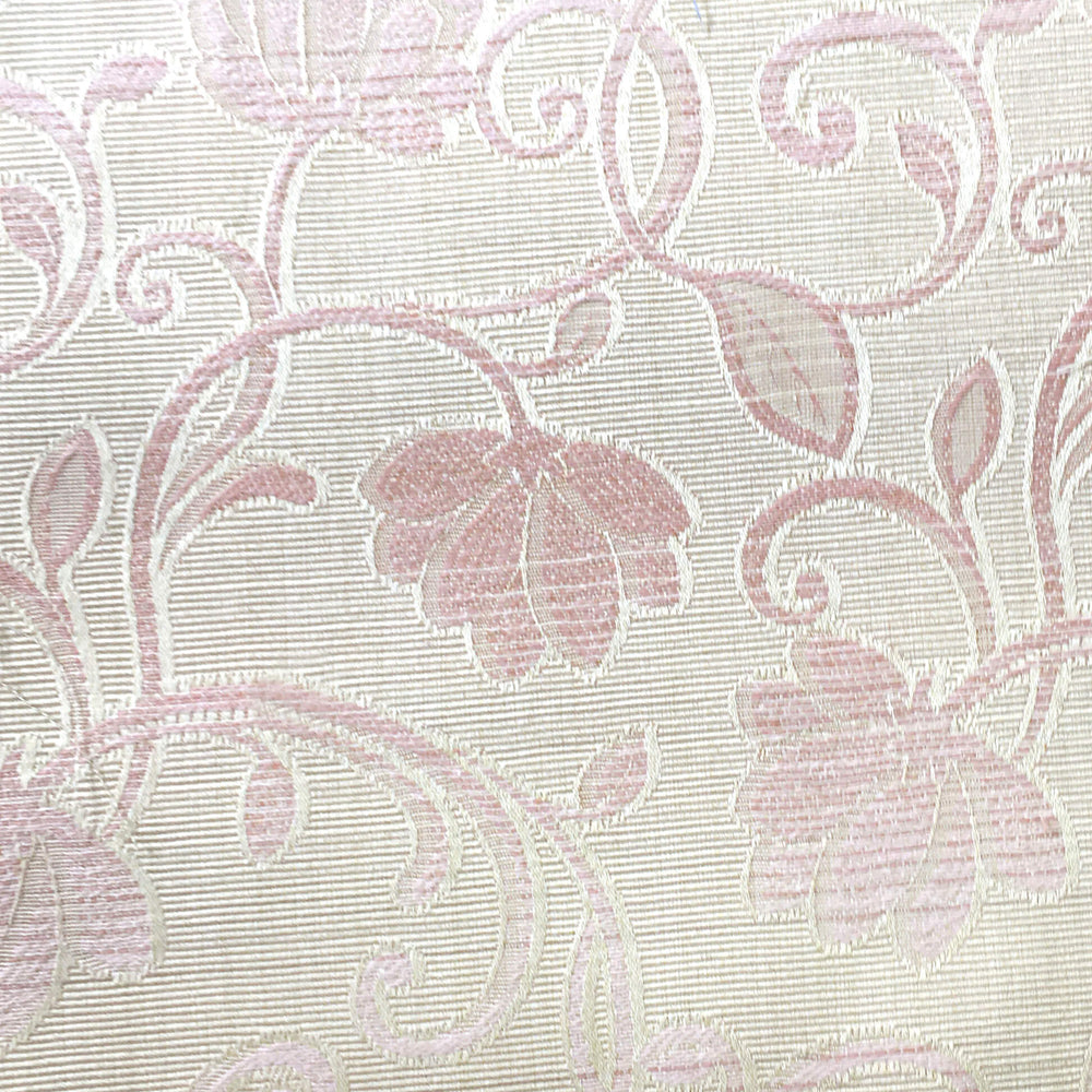 108" Wide PRESTIGE Beige Pink Textured Floral Jacquard Fabric - Classic Modern Fabrics