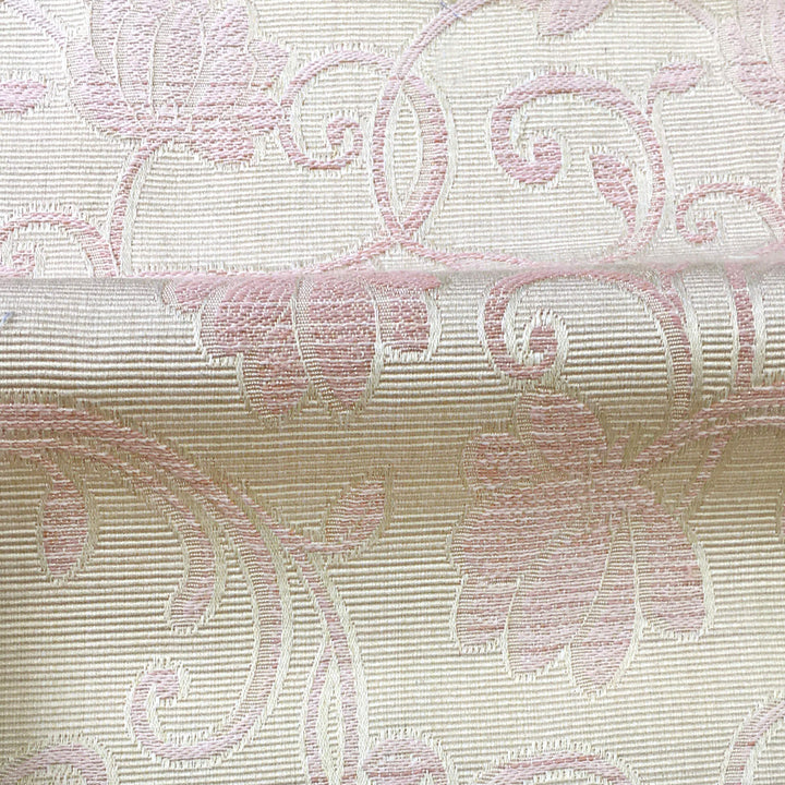 108" Wide PRESTIGE Beige Pink Textured Floral Jacquard Fabric - Classic Modern Fabrics