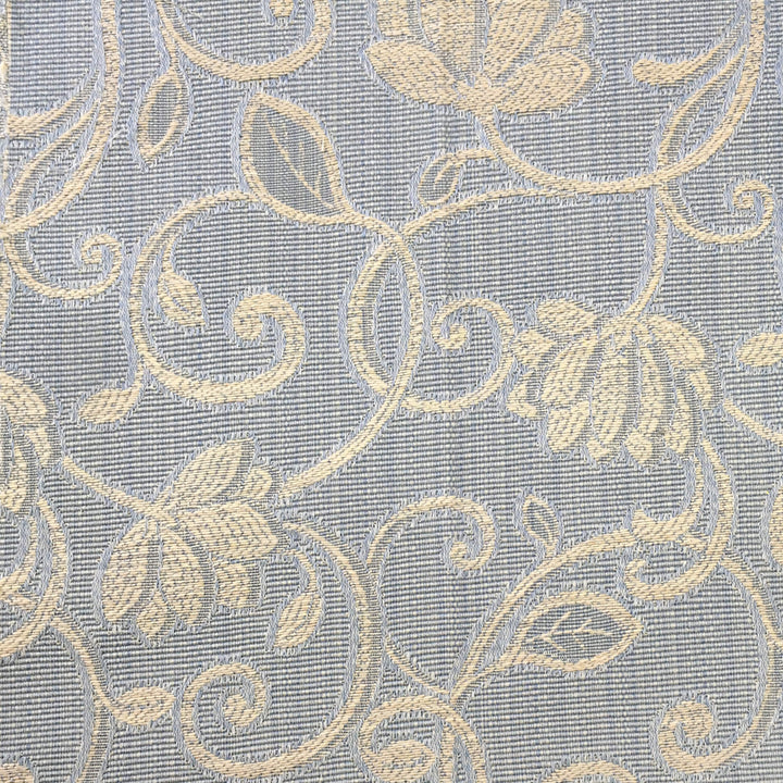 108" Wide PRESTIGE Blue Gold Textured Floral Jacquard Fabric - Classic Modern Fabrics
